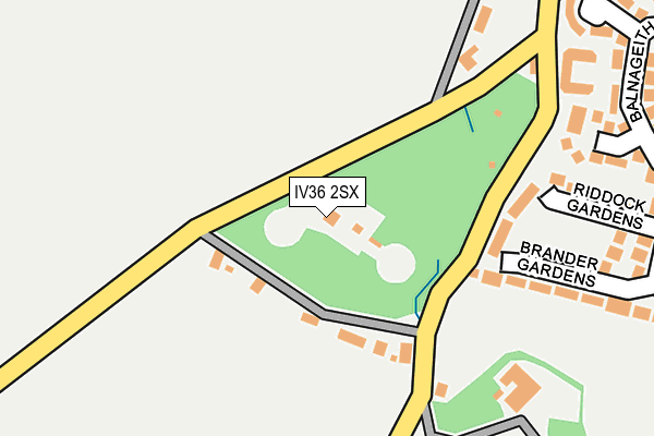 IV36 2SX map - OS OpenMap – Local (Ordnance Survey)