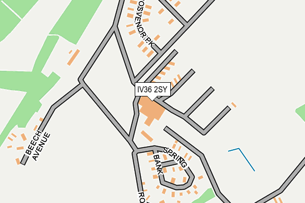 IV36 2SY map - OS OpenMap – Local (Ordnance Survey)