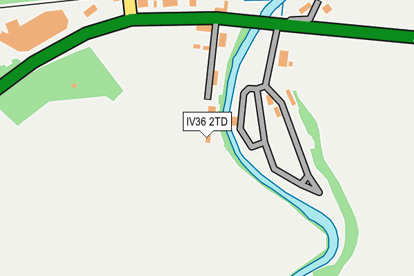 IV36 2TD map - OS OpenMap – Local (Ordnance Survey)