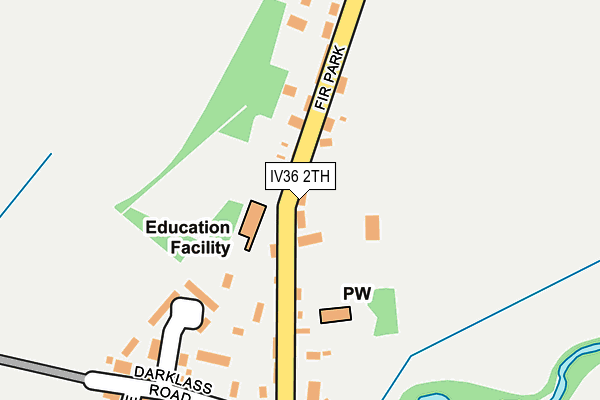 IV36 2TH map - OS OpenMap – Local (Ordnance Survey)