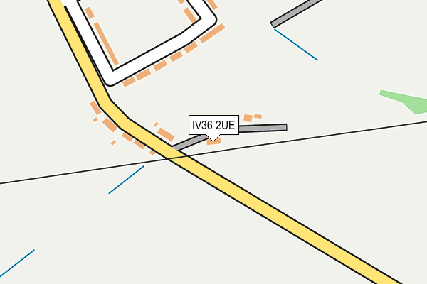 IV36 2UE map - OS OpenMap – Local (Ordnance Survey)