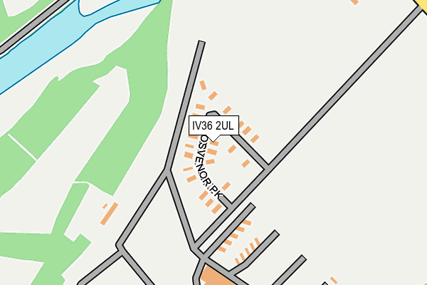 IV36 2UL map - OS OpenMap – Local (Ordnance Survey)