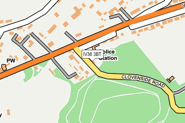 IV36 3BT map - OS OpenMap – Local (Ordnance Survey)