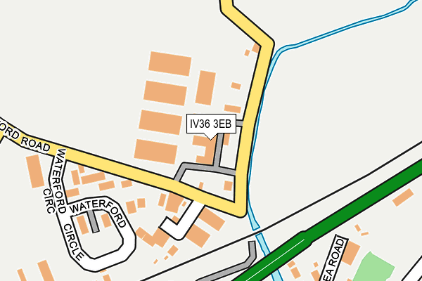 IV36 3EB map - OS OpenMap – Local (Ordnance Survey)