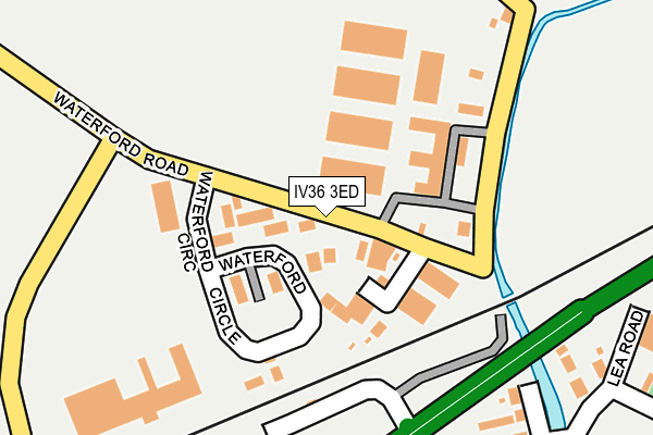 IV36 3ED map - OS OpenMap – Local (Ordnance Survey)