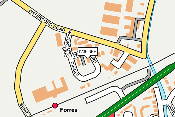IV36 3EF map - OS OpenMap – Local (Ordnance Survey)