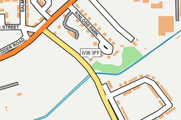 IV36 3FF map - OS OpenMap – Local (Ordnance Survey)
