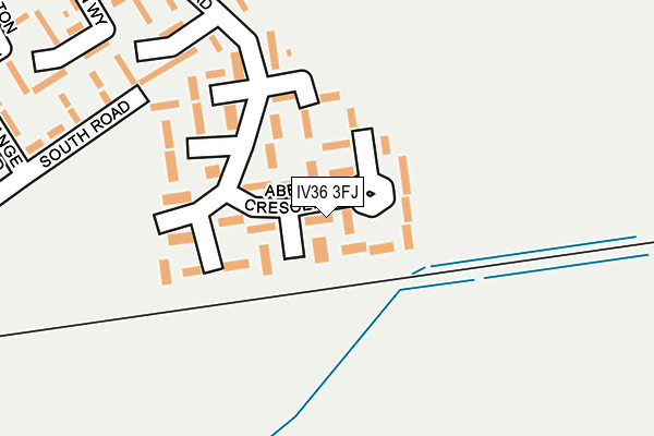 IV36 3FJ map - OS OpenMap – Local (Ordnance Survey)