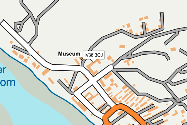 IV36 3QJ map - OS OpenMap – Local (Ordnance Survey)