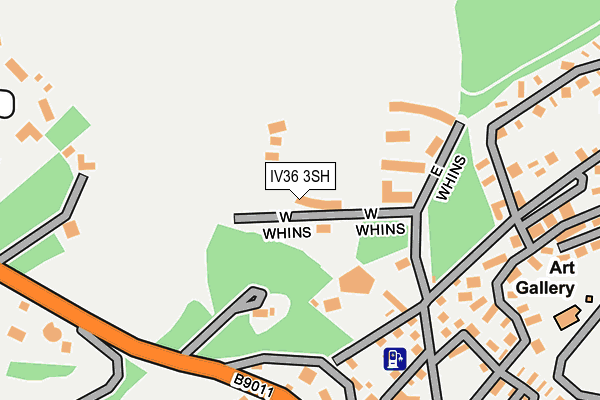 IV36 3SH map - OS OpenMap – Local (Ordnance Survey)