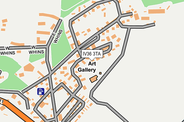 IV36 3TA map - OS OpenMap – Local (Ordnance Survey)