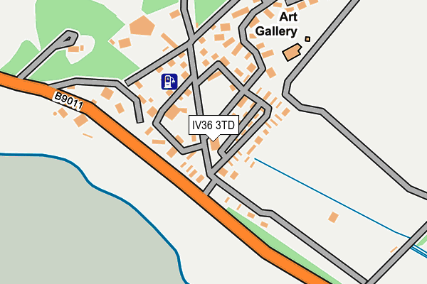 IV36 3TD map - OS OpenMap – Local (Ordnance Survey)