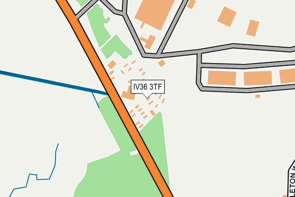 IV36 3TF map - OS OpenMap – Local (Ordnance Survey)