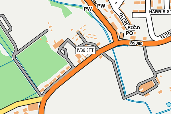IV36 3TT map - OS OpenMap – Local (Ordnance Survey)