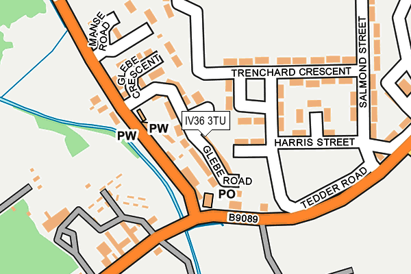 IV36 3TU map - OS OpenMap – Local (Ordnance Survey)