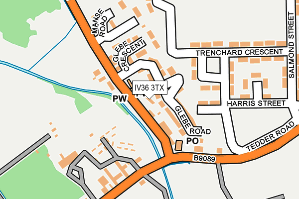 IV36 3TX map - OS OpenMap – Local (Ordnance Survey)