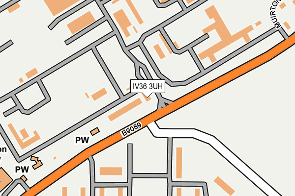 IV36 3UH map - OS OpenMap – Local (Ordnance Survey)