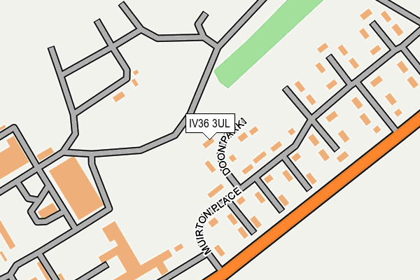 IV36 3UL map - OS OpenMap – Local (Ordnance Survey)