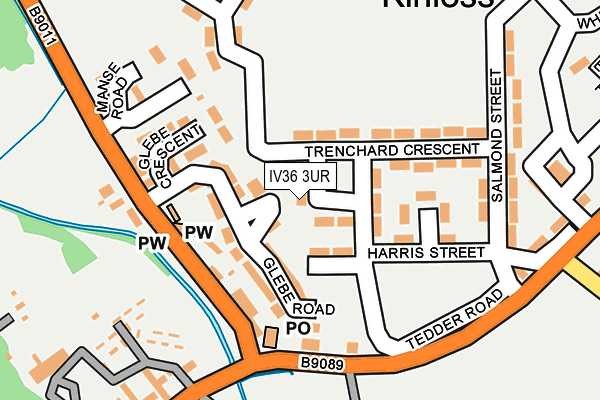 IV36 3UR map - OS OpenMap – Local (Ordnance Survey)