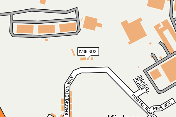 IV36 3UX map - OS OpenMap – Local (Ordnance Survey)