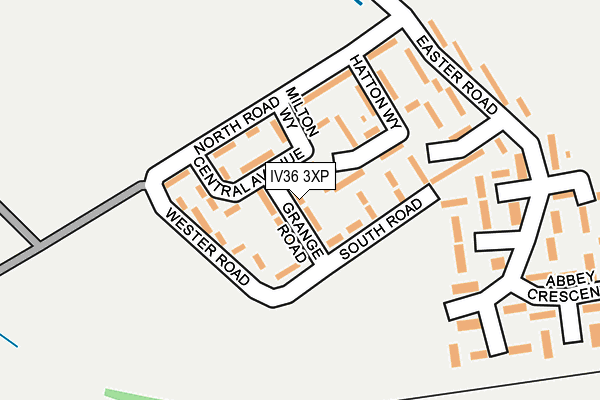 IV36 3XP map - OS OpenMap – Local (Ordnance Survey)