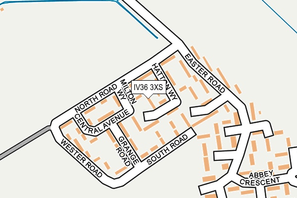 IV36 3XS map - OS OpenMap – Local (Ordnance Survey)
