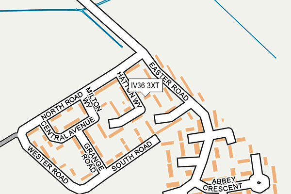IV36 3XT map - OS OpenMap – Local (Ordnance Survey)