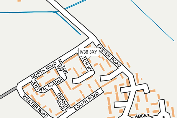 IV36 3XY map - OS OpenMap – Local (Ordnance Survey)