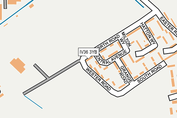 IV36 3YB map - OS OpenMap – Local (Ordnance Survey)