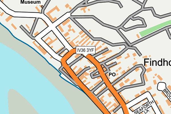 IV36 3YF map - OS OpenMap – Local (Ordnance Survey)