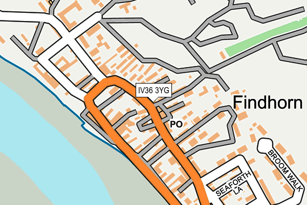 IV36 3YG map - OS OpenMap – Local (Ordnance Survey)
