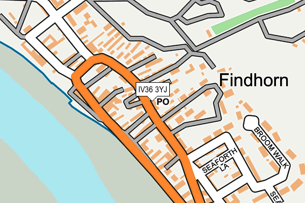 IV36 3YJ map - OS OpenMap – Local (Ordnance Survey)