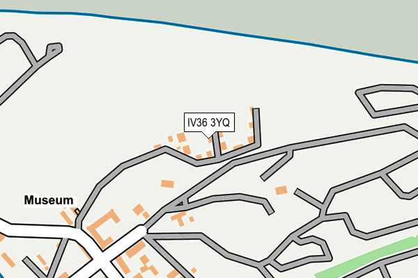 IV36 3YQ map - OS OpenMap – Local (Ordnance Survey)