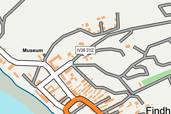 IV36 3YZ map - OS OpenMap – Local (Ordnance Survey)