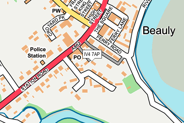 IV4 7AP map - OS OpenMap – Local (Ordnance Survey)