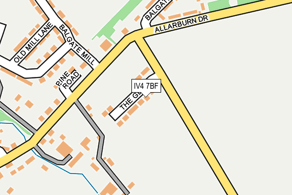 IV4 7BF map - OS OpenMap – Local (Ordnance Survey)