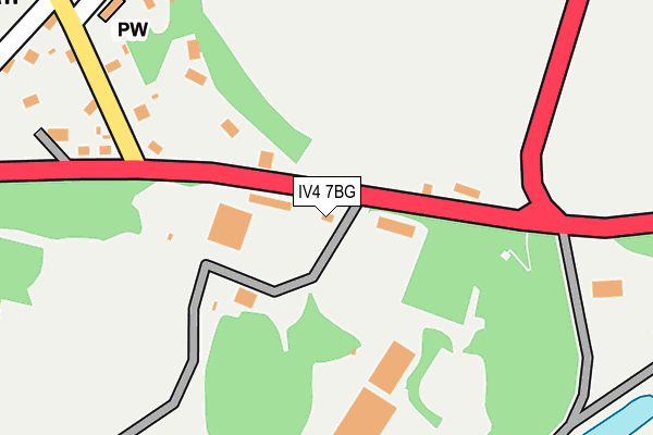 IV4 7BG map - OS OpenMap – Local (Ordnance Survey)