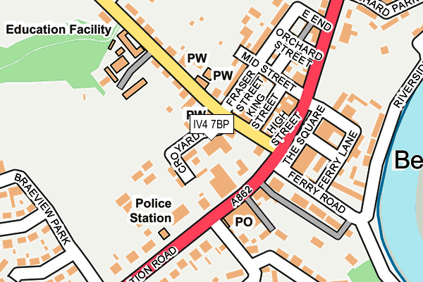 IV4 7BP map - OS OpenMap – Local (Ordnance Survey)