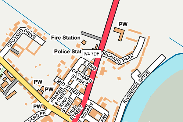 IV4 7DF map - OS OpenMap – Local (Ordnance Survey)