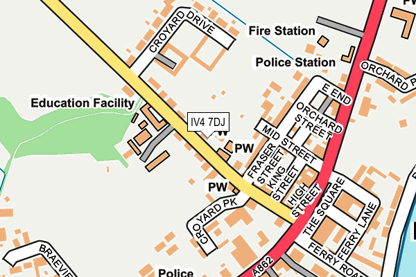 IV4 7DJ map - OS OpenMap – Local (Ordnance Survey)