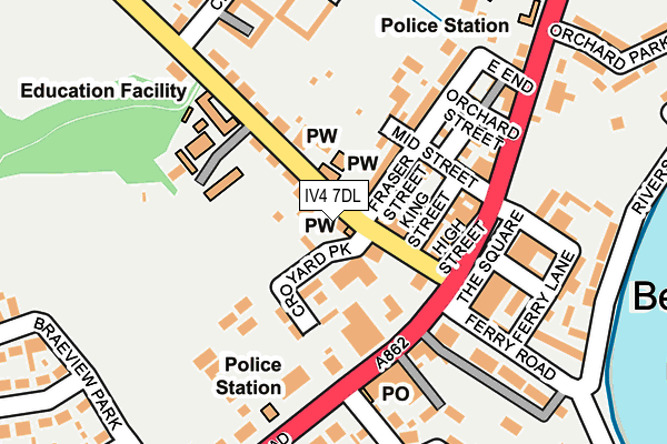 IV4 7DL map - OS OpenMap – Local (Ordnance Survey)