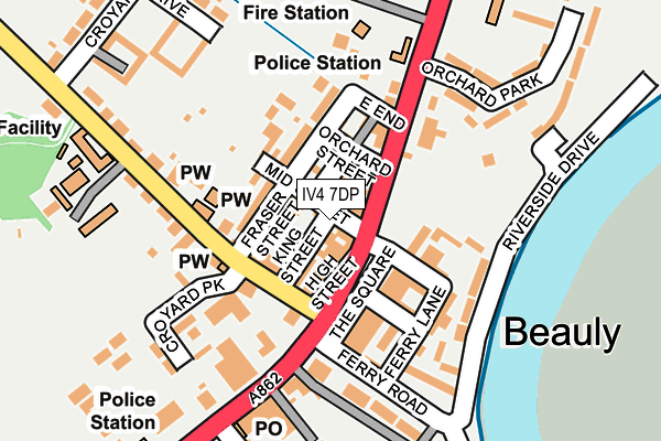 IV4 7DP map - OS OpenMap – Local (Ordnance Survey)