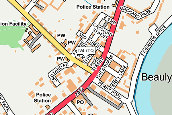 IV4 7DQ map - OS OpenMap – Local (Ordnance Survey)