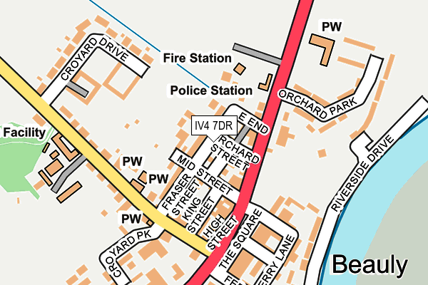 IV4 7DR map - OS OpenMap – Local (Ordnance Survey)