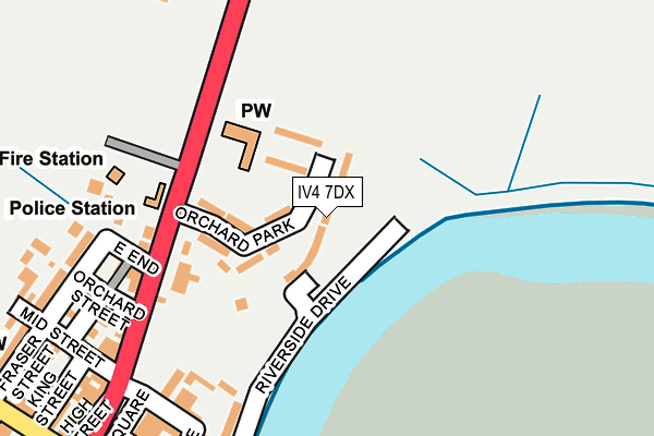 IV4 7DX map - OS OpenMap – Local (Ordnance Survey)