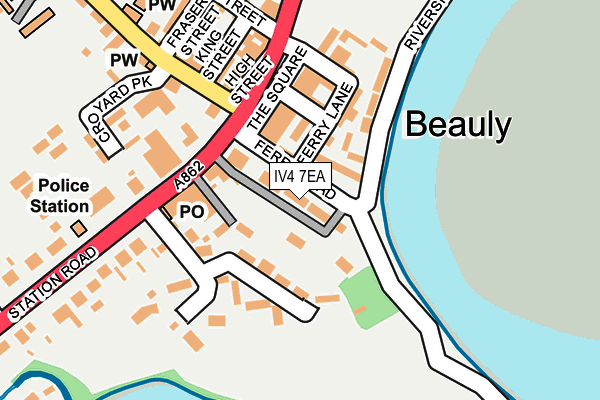 IV4 7EA map - OS OpenMap – Local (Ordnance Survey)