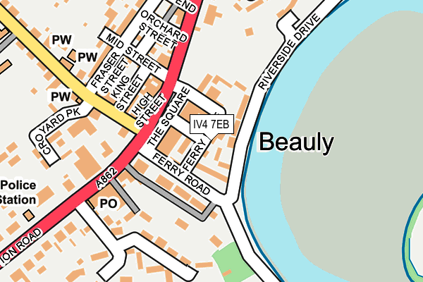 IV4 7EB map - OS OpenMap – Local (Ordnance Survey)