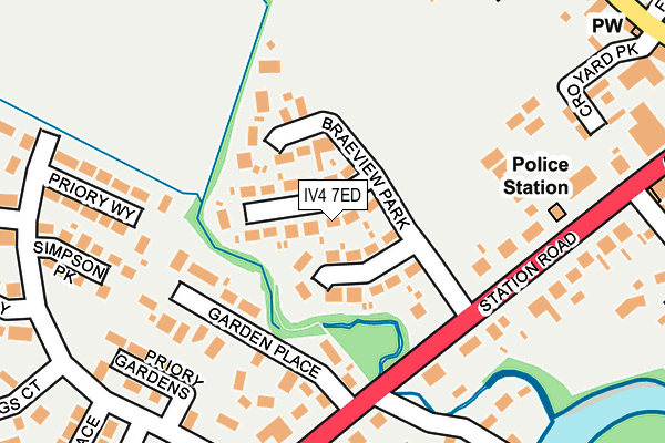 IV4 7ED map - OS OpenMap – Local (Ordnance Survey)