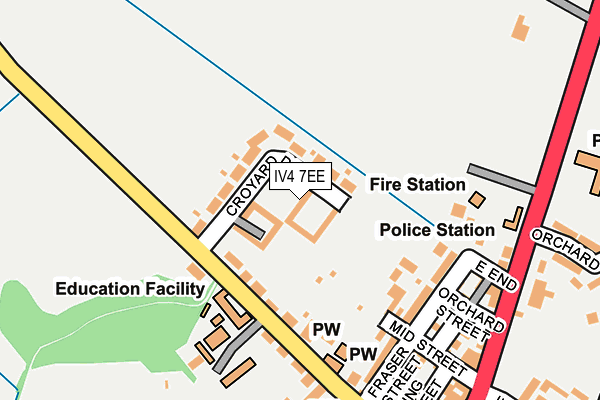 IV4 7EE map - OS OpenMap – Local (Ordnance Survey)