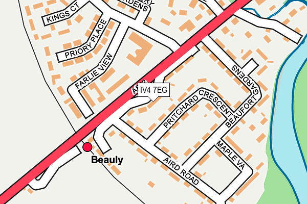 Map of BEAULY STATION LIMITED at local scale